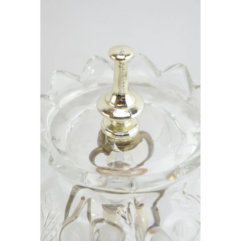 Vintage Anne Hutte Bleikristall Lead Crystal Boudoir Fairy Lamp Working Works